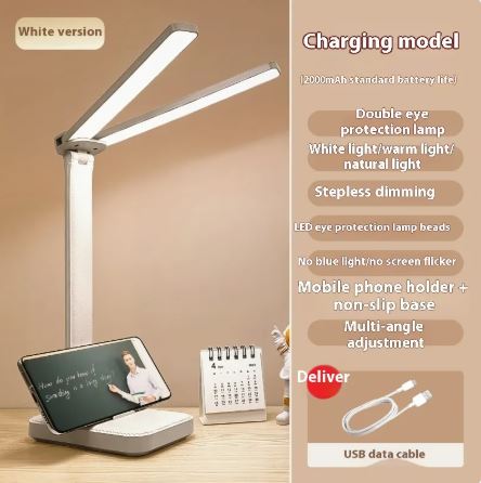 Dual Lamp Holder Table Lamp for Kids & Students