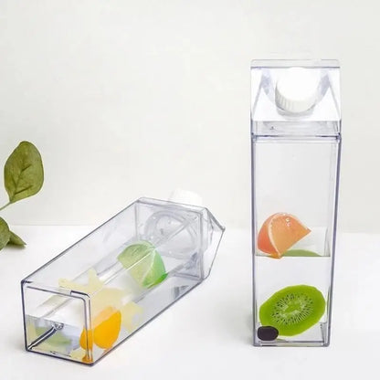Creative Transparent Plastic Milk Cups and Water Bottles