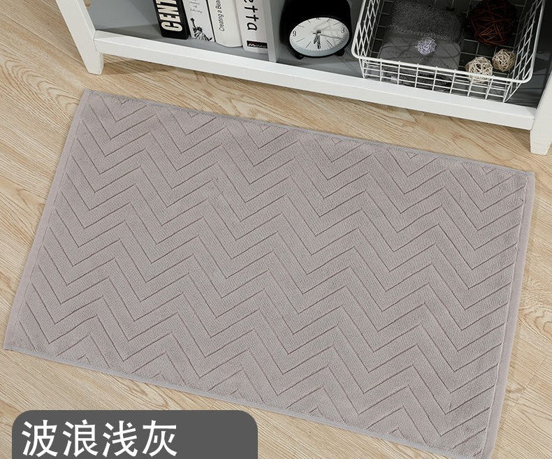 Non-Slip Cotton Bath Mat for Hotels and Homes