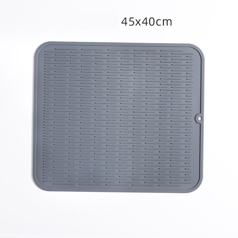 Large Non-Slip Gray Silicone Insulation Mat for Dining