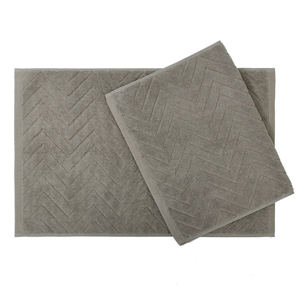 Non-Slip Cotton Bath Mat for Hotels and Homes