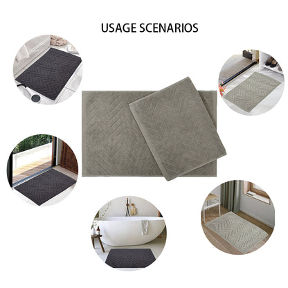 Non-Slip Cotton Bath Mat for Hotels and Homes
