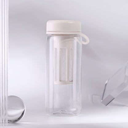 Portable Fitness Water Bottle with Tea Partition Space