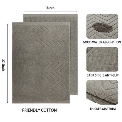 Non-Slip Cotton Bath Mat for Hotels and Homes