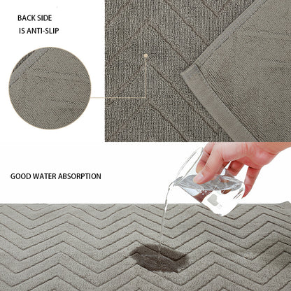 Non-Slip Cotton Bath Mat for Hotels and Homes