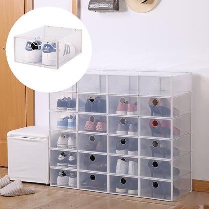 Dustproof Shoe Cabinet with Thick Transparent Drawers