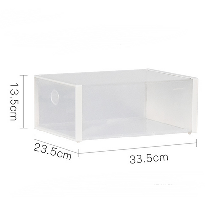 Dustproof Shoe Cabinet with Thick Transparent Drawers