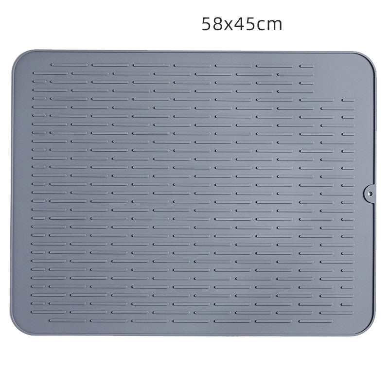 Large Non-Slip Gray Silicone Insulation Mat for Dining